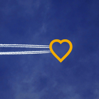 SAP SuccessFactors migration partner represented by plane trail with SuccessFactors logo