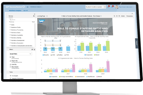 SAP workforce analytics and planning software product image