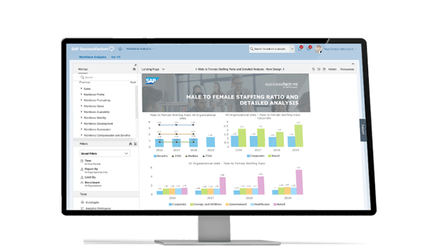 SAP workforce analytics and planning software product image